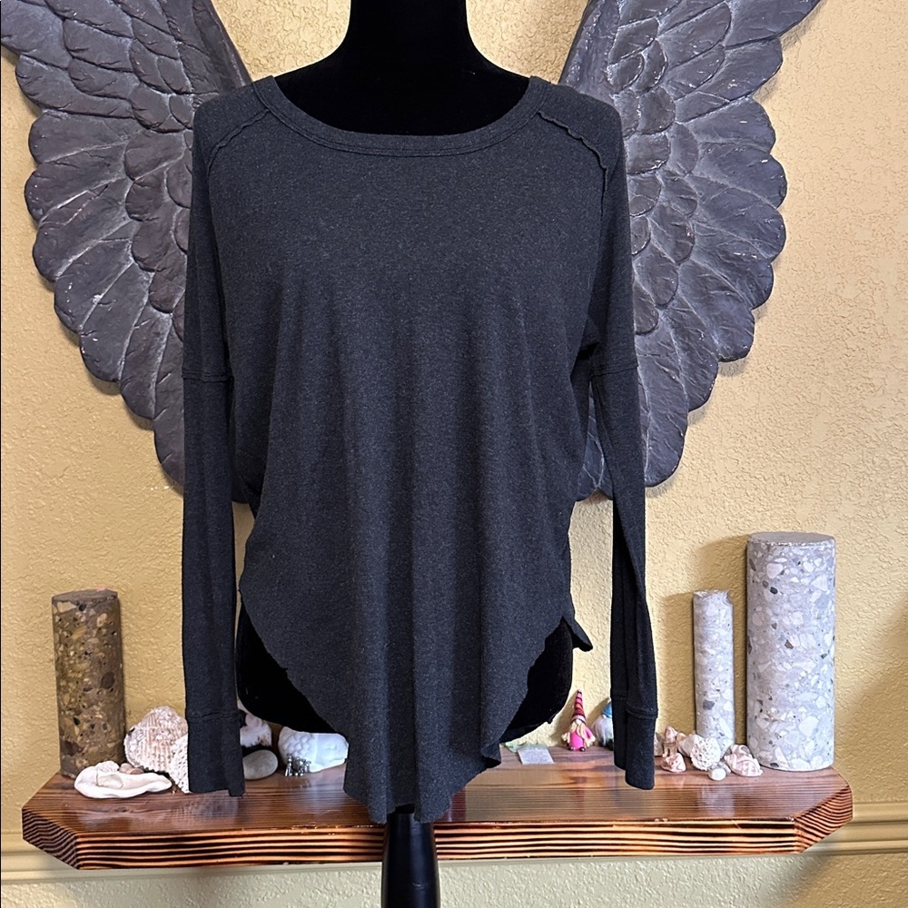 TNA Charcoal Long Sleeve Top